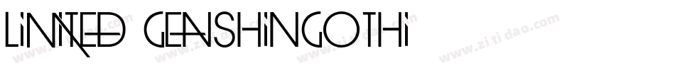 limited genshingothi字体转换